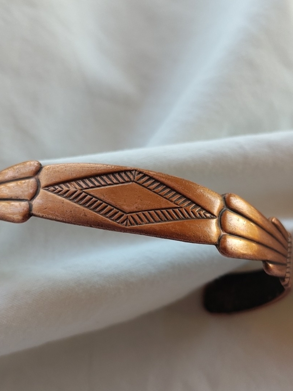 Handcrafted Copper Cuff Bracelet Native Southwest Boho Design By Copper Bell